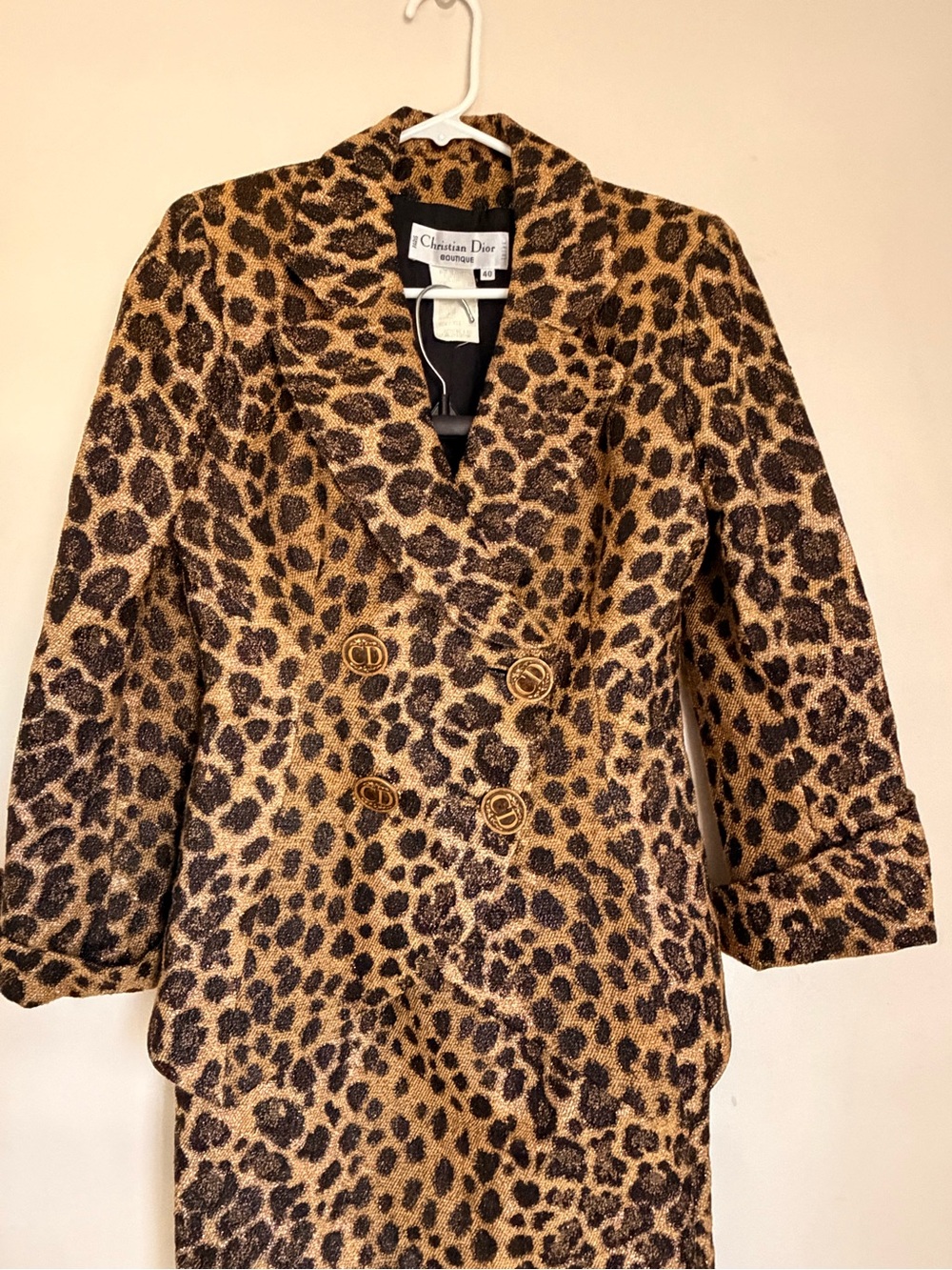 Rare Vintage 1980-1980 Christian Dior Boutique 2 pc set